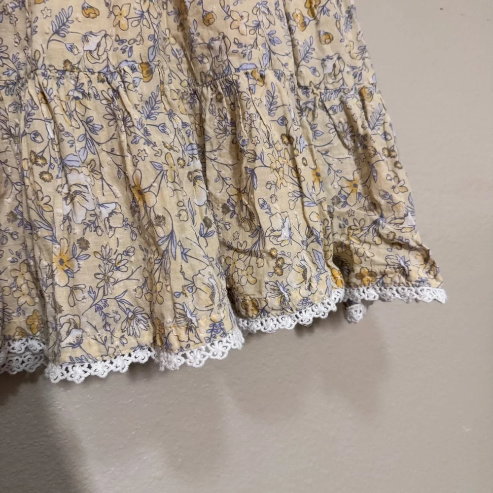 Catherine Malandrino Yellow and Blue Floral Girls Dress